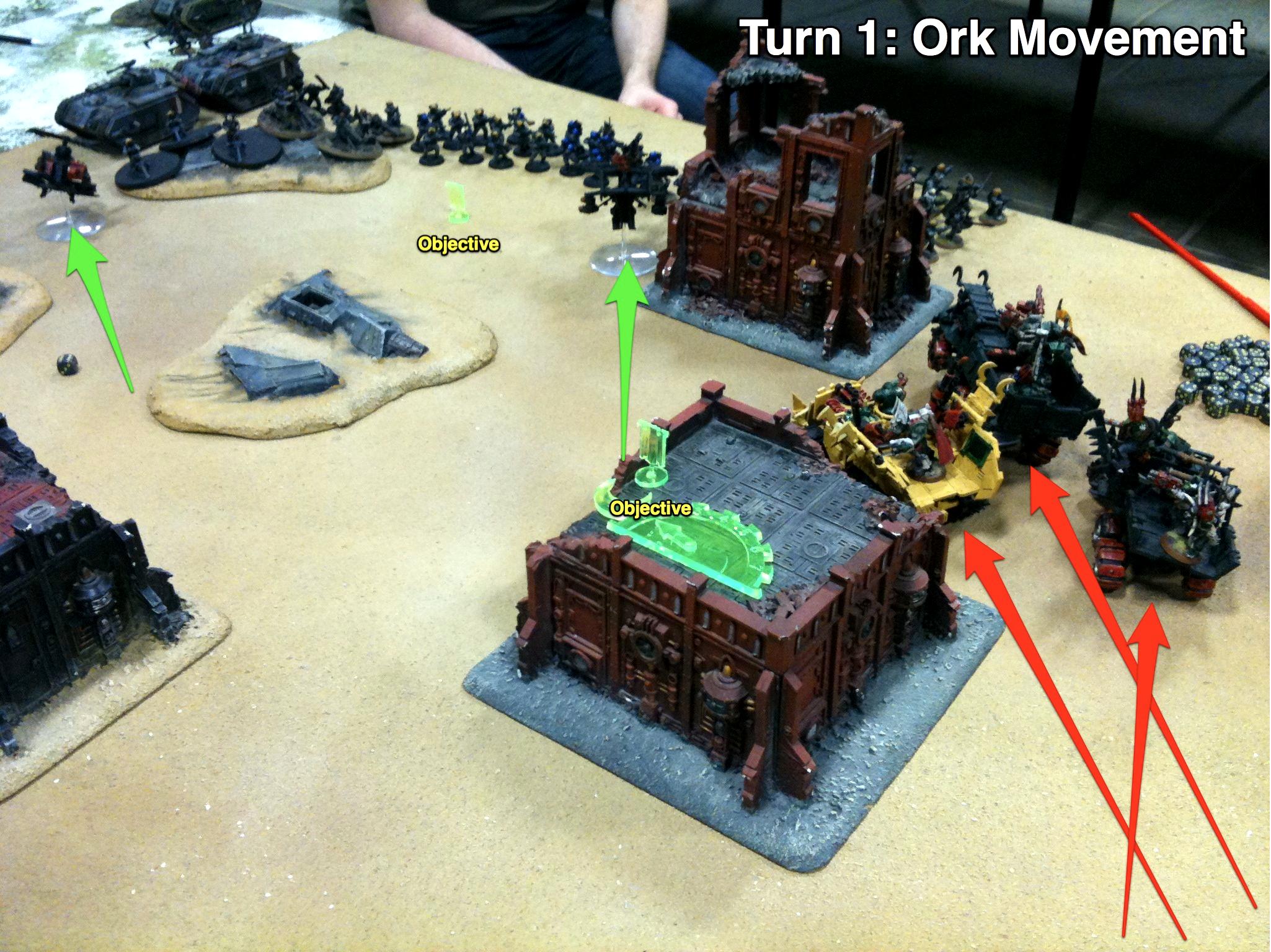 Battle Report, Da Ork Angelz, Imperial Guard, Malfian Ivth, Orks Ork